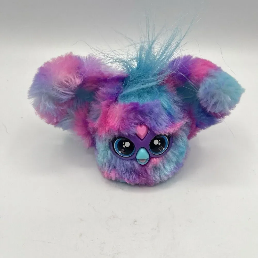 Hasbro Furby Plush Key Chain 2023 Furblet Interactive Toy Talking Tie Dye Tested